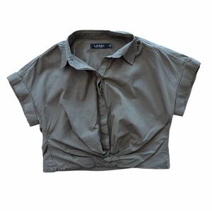 Ralph Lauren Black Label Green Short Sleeve Button Down Shirt